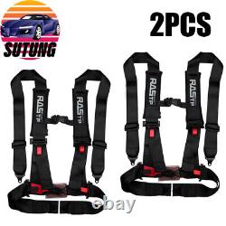 2X 3 Racing Seat Belt Harness 4 Point Quick Release Shoulder Pad for ATV UTV