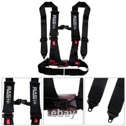 2X 3 Racing Seat Belt Harness 4 Point Quick Release Shoulder Pad for ATV UTV