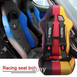 2X 3 Racing Seat Belt Harness 4 Point Quick Release Shoulder Pad for ATV UTV
