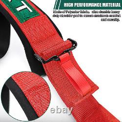 2X 5 Point 3 Safety Racing Seat Belt Harness Red ATV BUGGY OFF ROAD RZR Polaris