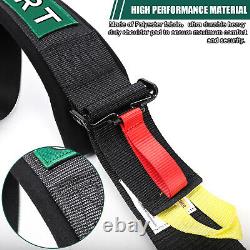 2X 5 Point Safety Seat Belt Cam-Lock Buckle ATV Racing Harness Shoulder Straps