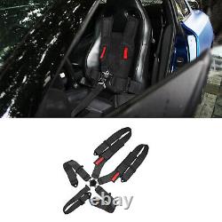 2X 5 Point Safety Seat Belt Cam-Lock Buckle ATV Racing Harness Shoulder Straps