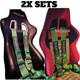 2X GREEN Takata Racing Seat Belt Harness 4 Point Snap-On 3 Cam lock Universal
