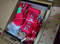 2X RED Takata Racing Seat Belt Harness 4 Point Snap-On 3 Cam lock Universal