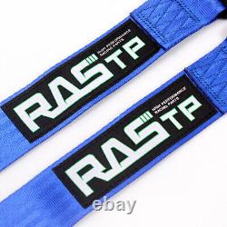 2X Seat Belt Racing Sports 4 Point 2 Harness New Blue Safety Belt Seat Belt