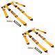 2X Seat Belt Racing Sports 4 Point 2 Harness New Orange Safety Belt Seat Belt