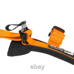 2X Universal Orange Racing Seat Belts 4 Point Safety Harness For ATV UTV Go-Kart