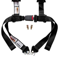 2'' 4 Point Racing Safety Harness Ultra Soft Heavy Duty Shoulder Pads Seat Belt