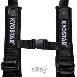 2'' 4 Point Racing Safety Harness Ultra Soft Heavy Duty Shoulder Pads Seat Belt