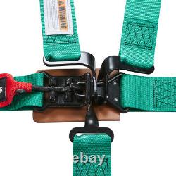 2'' 5 Point Latch & Link Safety Harness Seat Belt + Soft Heavy Duty Shoulder Pad