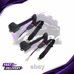 2 Car Black Universal Durable Adjustable Front Seat Belt Harness For Volkswagen