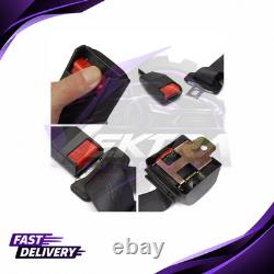 2 Car Black Universal Durable Adjustable Front Seat Belt Harness For Volkswagen