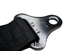 2 Inch Racing Harness Floor Mount 3 Point Y Seat Belt Black Checkerboard