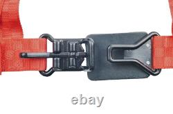 2 Inch Racing Harness Floor Mount 3 Point Y Seat Belt Red Checkerboard
