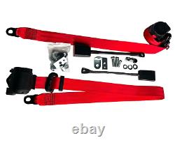 2 NEW RED BMW 2002 2002TII SEAT BELTS, Made in Germany