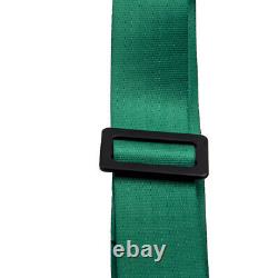 2 Packs Universal 4 Point Racing Safety Harness Seat Belt 2 Strap Green
