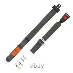 2 Point Lap Seat Belt for Motorhome Adjustable Safety Strap In Grey