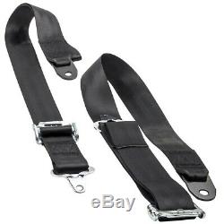 2 Sets 4-Point 2 Strap Camlock Racing Safety Seat Belt Harness Seatbelt Black