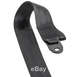 2 Sets 4-Point 2 Strap Camlock Racing Safety Seat Belt Harness Seatbelt Black