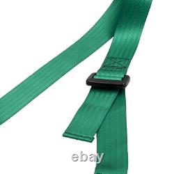 2 Sets Universal 4 Point 2 Strap Safety Harness Racing Seat Belt Mounting Green