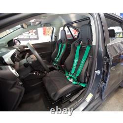 2 TAKATA BLACK 4 Point Snap-On 3 With Camlock Racing Seat Belt Harness UNIVERSA