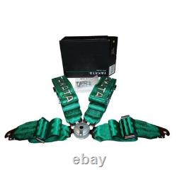 2 TAKATA BLACK 4 Point Snap-On 3 With Camlock Racing Seat Belt Harness UNIVERSA
