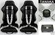 2 Tanaka Universal Silver 4 Point Camlock Quick Release Racing Seat Belt Harness