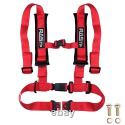 2 Universal 4 Point Sport Quick Release Safety Seat Belt Harness Racing Car