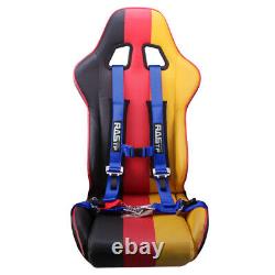 2 Universal 4 Point Sport Quick Release Safety Seat Belt Harness Racing Car