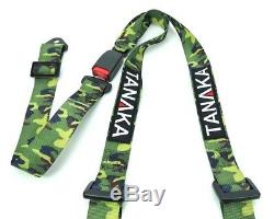 2 X Tanaka Buggy Series Universal Camouflage 3 Point Buckle Seat Belt Harness