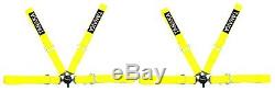 2 x Tanaka Yellow 4-point Camlock Racing Harness Seat Belt withFREE shoulder strap