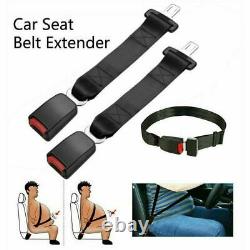 2x 30-70cm Universal Seatbelt Extension Safety Adjustable Strap Harnesses Buckle