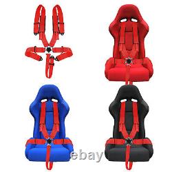 2x 5 Point Racing Seat Belt Harness Cam-Lock Red For ATV UTV Can-Am Polaris RZR