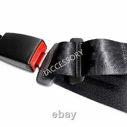 2x Retractable 3 Point Safety Seat Belt Straps Car Vehicle Adjustable Belt Kit