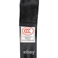 2x Retractable 3 Point Safety Seat Belt Straps Car Vehicle Adjustable Belt Kit