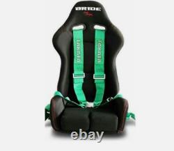 2x Takata 4 Point Snap-On 3 w Camlock Racing Seat Belt Harness Green Expedite