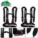 3 4 Point Racing Harness Camlock Quick Release Seat Belt Buckle Black ATV UTV