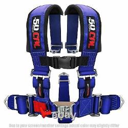 3'' 5 Point Harness Seat Belt Polaris Can-am Sand Rail Buggy Blue Trophy Truck