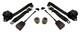 3 Point Black Seat Belts Pair for Mercedes R107 C107 SL SLC SL450 560 500 350