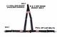 3 Point Off Road Bolt In Seat Belt 2 V Harness Buggy Seatbelt Black
