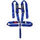 3 Universal Blue 5 Point Camlock Quick Release Racing Car Belt Harness