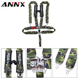 3 Universal Ca 5 Point Camlock Quick Release Racing Car Belt Harness Camouflage