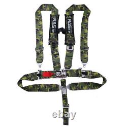 3 Universal Ca 5 Point Camlock Quick Release Racing Car Belt Harness Camouflage