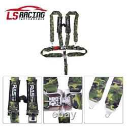 3 Universal Camouflage 5 Point Camlock Quick Release Racing Car Belt Harness