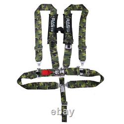 3 Universal Camouflage 5 Point Camlock Quick Release Racing Car Belt Harness
