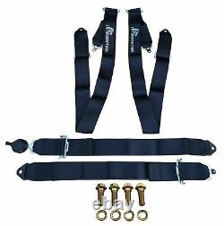 3 Wide Straps Universal 4 Point Camlock Quick Release Race Seat Belt Harness