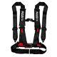 3inch 4 Point Sport Quick Release Safety Seat Belt Harness for Racing Car Black