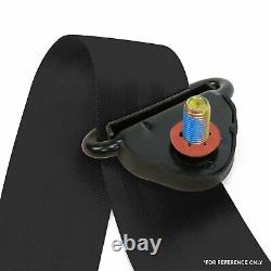 3pt Black Retractable Seat Belt Standard Buckle Each