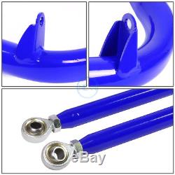 49Universal Racing Seat Belt Harness Bar Adjustable Chassis Support Rod Blue