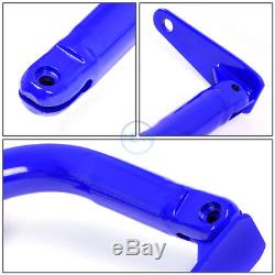 49Universal Racing Seat Belt Harness Bar Adjustable Chassis Support Rod Blue